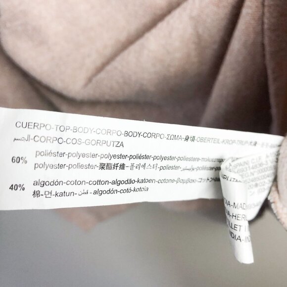 Zara Tan Crewneck Boxy Fit Sweater Small - Picture 8 of 8